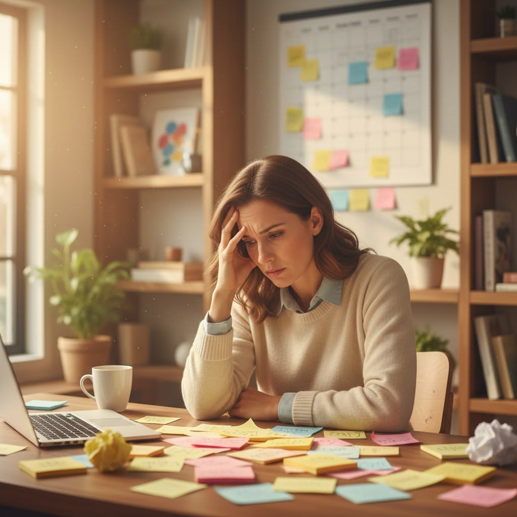 Geometrinen kuvitus keskittymisen ankkurista